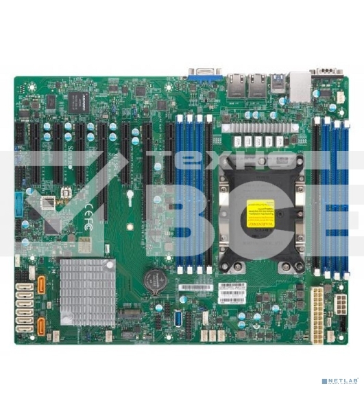 Серверная материнская плата Supermicro MBD-X11SPL-F-B, LGA 3647, Intel C621, 8xDDR4, 8xSATA, 1xM.2, 2xPCI-E 3.0 x8, 1xPCI-E 3.0 x4, 2xRJ45 1GbE, 8xUSB 2.0, 2xUSB 3.0, 1xVGA, ATX