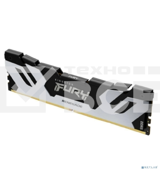 Оперативная память Kingston Fury Renegade, DDR5, 16GB (1x16GB), 8000MHz, CL38, DIMM, с радиаторами, серебристый/черный