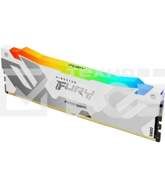 Оперативная память Kingston Fury Renegade, DDR5, 16GB (1x16GB), 8000MHz, CL38, радиатор, RGB, белый