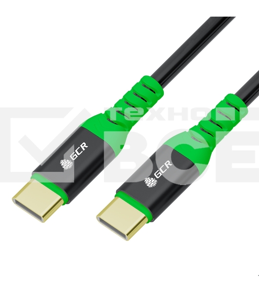 Кабель GCR USB5.0 80GbPS 240W 16K VIDEO, 2.0m, черный