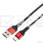 Кабель Rexant USB-A - Type-C, 5А, 50Вт, 1м, в черной нейлоновой оплетке, фото3