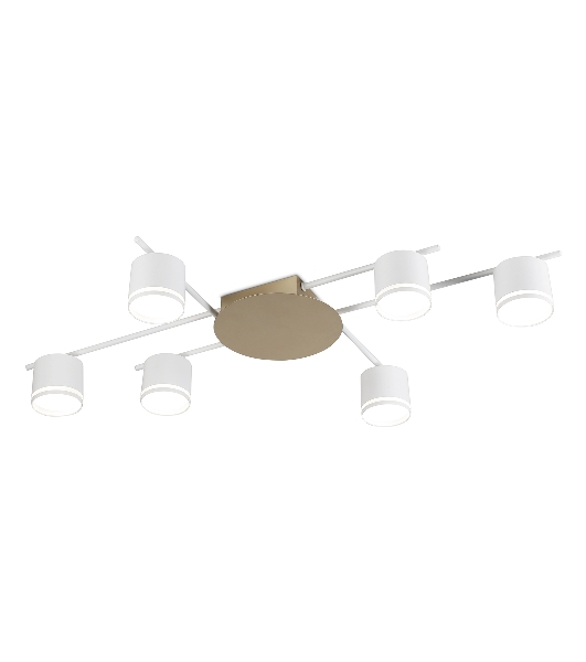 Потолочный светильник Ambrella light FL51755/6 WH/GD белый/золото GX53/6 max 12W 870*570*110