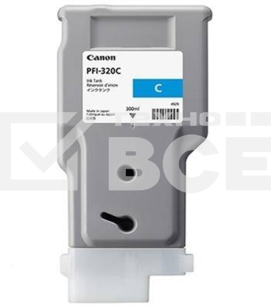 Картридж струйный Canon PFI-320 C 2891C001 голубой (300мл) для Canon Canon imagePROGRAF TM-200/205