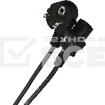 Кабель компьютер-розетка 220V (EURO) <VDE> 3G0,75mm2 VCOM {CE021-CU} 1,8м, фото 1