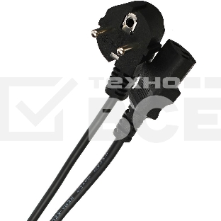 Кабель компьютер-розетка 220V (EURO) <VDE> 3G0,75mm2 VCOM {CE021-CU} 1,8м