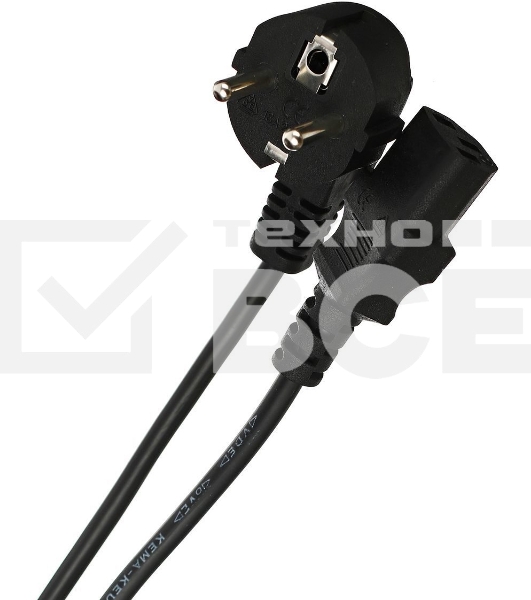 Кабель компьютер-розетка 220V (EURO) <VDE> 3G0,75mm2 VCOM {CE021-CU} 1,8м