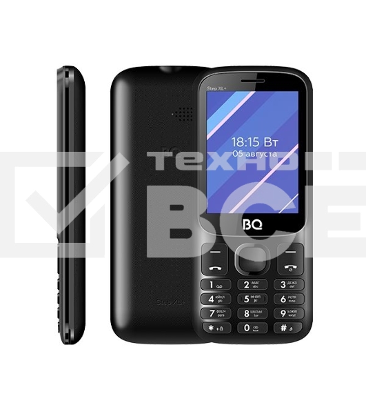 Мобильный телефон BQ 2820 Step XL+ черный/синий
