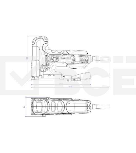 Лобзик электрический Metabo STE 100 Quick  710вт,маятн,эл-ка,кейс 601100500