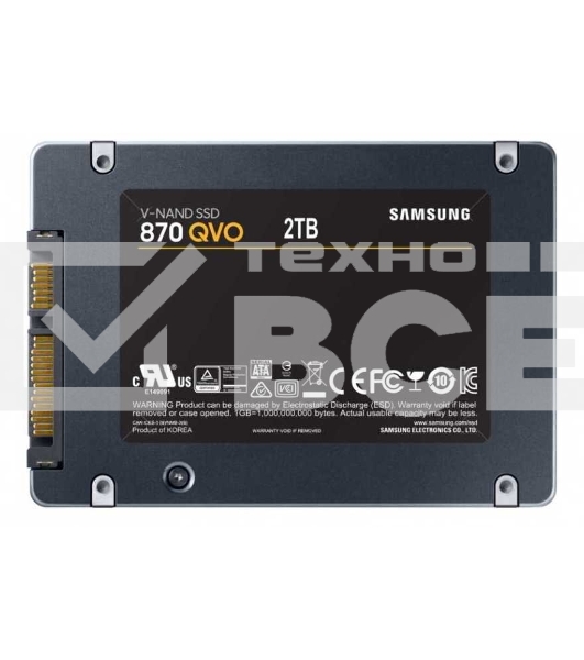 Накопитель SSD Samsung 870 QVO, 2Tb, SATA III, 2.5