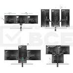 Кронштейн (держатель) ONKRON G280 для трех мониторов 13