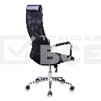 Кресло руководителя Бюрократ KB-9N/BLACK черный TW-01 TW-11 сетка крестовина хром, фото4