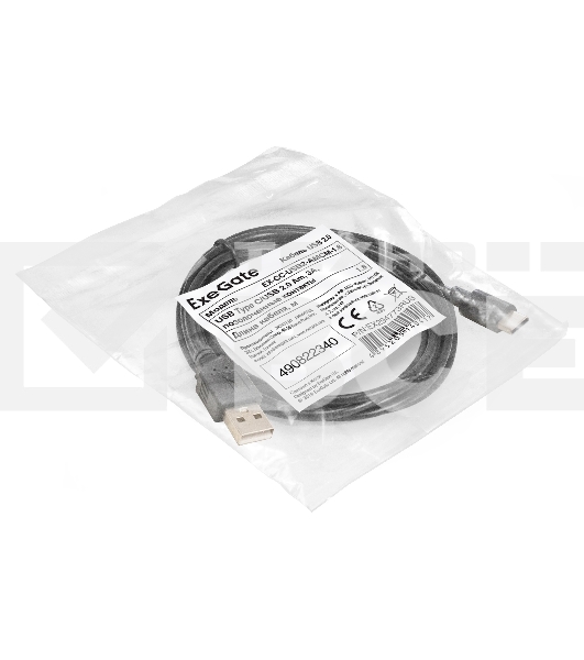 Кабель USB 2.0 ExeGate EX-CC-USB2-AMCM-1.8 (USB Type C/USB 2.0 Am, 3A, 1,8м)