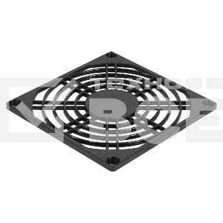 Решетка для вентилятора 90x90 ExeGate EG-090PSB (90x90 мм, пластиковая, квадратная, черная)