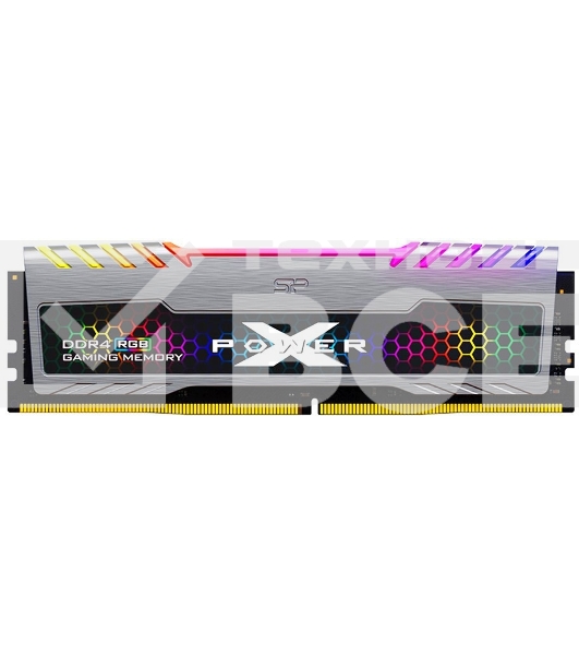 Оперативная память Silicon Power Xpower Turbine, DDR4, 32GB (2x16 GB), 3200 MHz, CL16, радиатор, RGB, серый