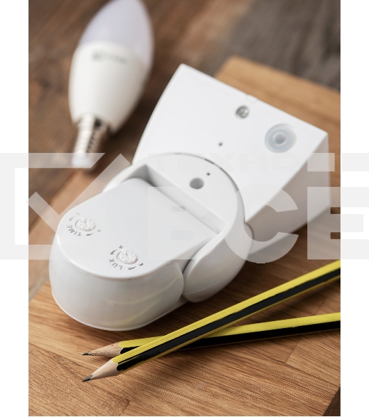 Датчик движения микроволновый MW-704 1200Вт 180гр. до 15м IP65 бел. PROxima EKF dd-mw-704