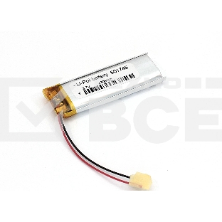 Аккумулятор Li-Pol (батарея) 6*17*45мм 2pin 3.7V/430mAh