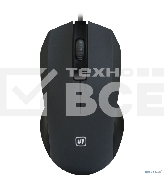Мышь проводная Defender MM-310 черный, 1000 dpi, USB, кнопки - 3