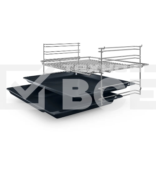 Духовой шкаф электрический Bosch HBF512BB1T Serie 2, духовой шкаф, черный, класс энергоэффективности А, 7 режимов, 3-х слойное остекление, LED-дисплей, утапливаемые переключатели, галогенное освещение, проволочные направляющие, сделано в Турции,