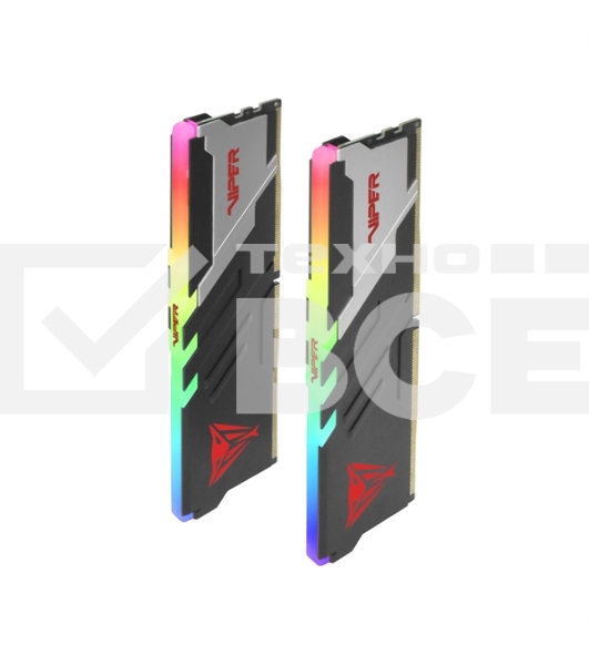 Оперативная память Patriot Viper Venom, DDR5, 32GB (2x16GB), 6600MHz, CL34, с радиаторами, RGB, черный