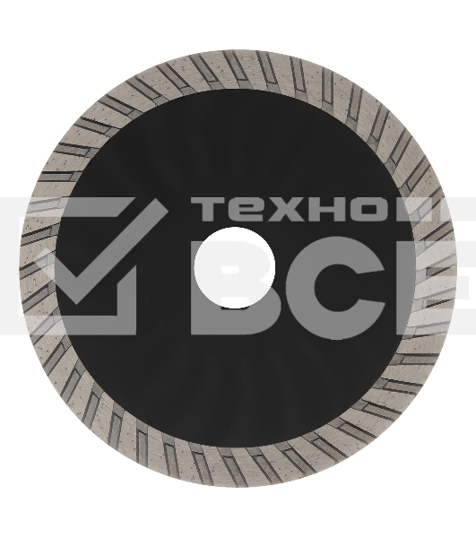 Диск алмазный отрезной ф125 х 22,2 мм, Турбо, сухое резание, HWD92 Denzel