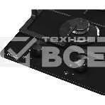 Варочная поверхность MONSHER MGG 33 NoirR, газ, High-Tech, 30 см, автоматический электроподжиг, газ-контроль, форсунки под сжиженый газ, SABAF конфорки, чугунные решетки, цвет черный, фото3