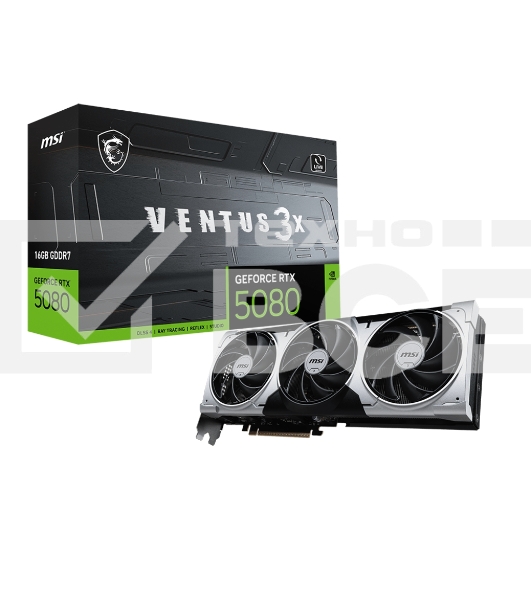 Видеокарта MSI PCIE16 RTX 5080 16Gb RTX 5080 16G VENTUS 3X PLUS