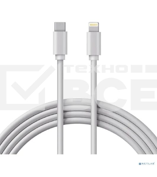 Кабель Rexant Type-C-Lightning 2.4 A, 1 м, белый ПВХ