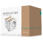 Кулер для процессора DEEPCOOL AK620 G2 WH LGA1851/1700/1200/115X/AM5/AM4 (8шт/кор, TDP 260W, PWM, DUAL Fan 120мм, 6 тепл. трубок, Copper Base, Wood-grain top cover, белый) RET (R-AK620G2-WHNNMN-GJD), фото10