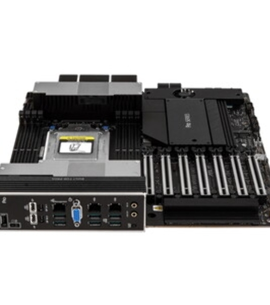 Материнская плата ASUS Pro WS WRX90E-SAGE SE, sTR5, AMD WRX90, 8xDDR5, 4xSATA, 4xM.2, 6xPCI-E 5.0 x16, 1xPCI-E 5.0 x8, 1xVGA, 2xMiniDP, 3x 10Gb LAN, 6xUSB-A 3.2 Gen 2, 1xUSB-A 2.0, 2xUSB-C USB4, 2x3.5 мм, 5.1, SSI EEB