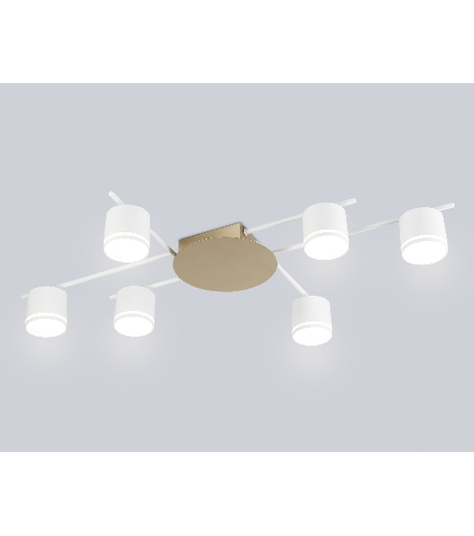 Потолочный светильник Ambrella light FL51755/6 WH/GD белый/золото GX53/6 max 12W 870*570*110