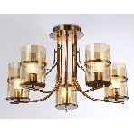 Светильник Ambrella light TR3222/5 GD/TI золото/янтарь E27*5 max 40W D540*300, фото3