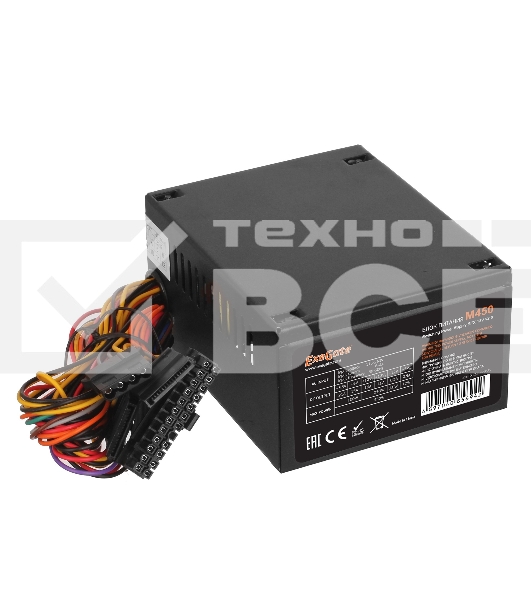 Блок питания Exegate M450(EX234946RUS), 450Вт, 80мм, черный