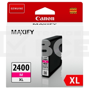 Картридж струйный CANON PGI-2400XL пурпурный, 1500 стр., для MAXIFY iB4040/МВ5040/МВ5340