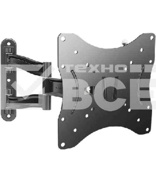 Кронштейн ALGENIUM LS 5121 для 17-37' черный(Настенное крепление,максимальная нагрузка 25кг,вылет от стены 77-380мм,VESA 75*75/100*100/200*100/200*200,есть функции складывания,вращения,поворот и наклон.)