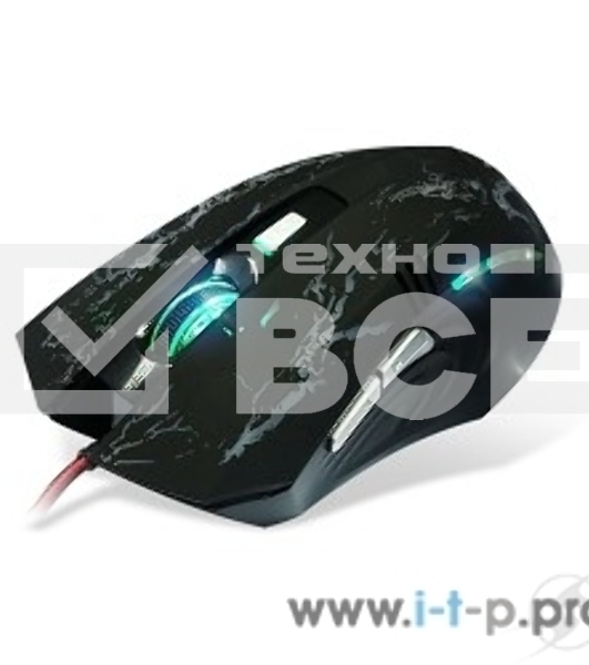 Мышь проводная Crown Gaming CMXG-600 черный, 2200 dpi, USB, кнопки - 6