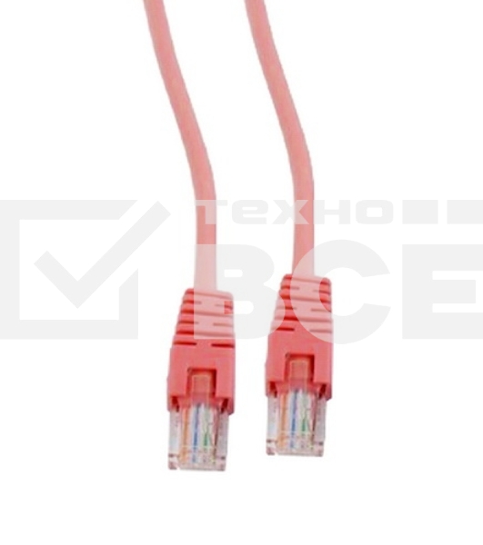 Патч-корд UTP Cablexpert кат.5e, 2м, литой, многожильный (красный)