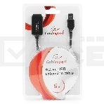 Кабель удлинитель USB 2.0 активный Gembird/Cablexpert UAE-01-5M, AM/AF, 5м, фото4