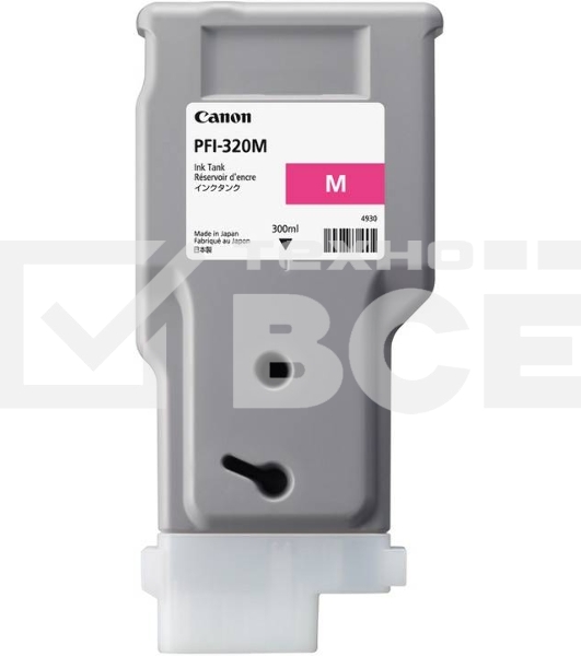 Картридж струйный Canon PFI-320 M 2892C001 пурпурный (300мл) для Canon Canon imagePROGRAF TM-200/205