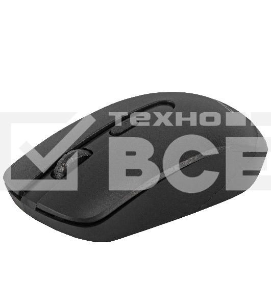 Мышь беспроводная Crown CMM-336W черный, 1600 dpi, радиоканал, USB, кнопки - 4