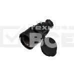 Розетка переносная влагозащищенная с крышкой, с/з, 16 А, IP44 каучук Rexant, фото2