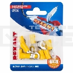 Наконечник кольцевой Rexant изолированный, ø6.5мм, 4-6мм², НКи 6.0-6 / НКи5,5-6 / RV5.5-6, желтый, в упак. 10 шт., фото 1