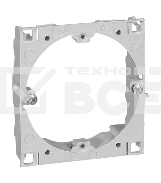 Суппорт Legrand 611788 1п унив. кр.75мм METRA