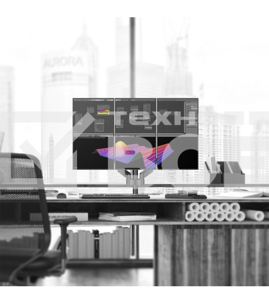 Кронштейн (держатель) ONKRON G280 для трех мониторов 13