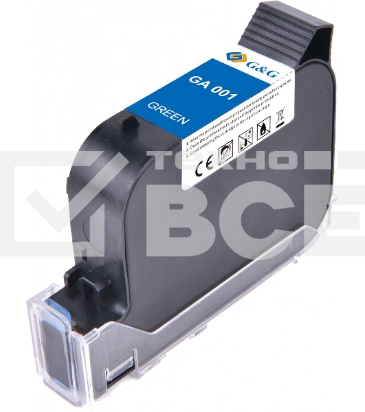 Картридж струйный G&G GA-001G зеленый (42мл) для G&G GG-HH1001