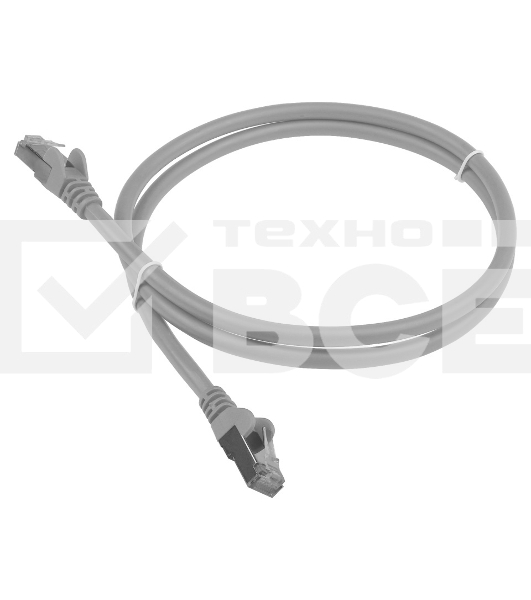 Патч-корд LANMASTER LSZH FTP кат.6, 1.5 м, серый
