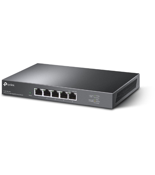 Коммутатор TP-Link 5-Port 2.5G Multi-Gigabit Desktop Switch, 5 × 2.5 G RJ45 Ports, Desktop Steel Case, Silent, Plug and Play, Wall mount.