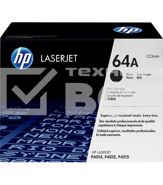 Картридж лазерный HP CC364A черный LJ P4014/4015/4515 (10000стр.)