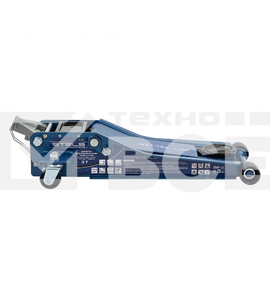 Домкрат гидравлический подкатной STELS 51136, быстрый подъем 3т low profile quick lift 75-515мм про