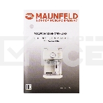 Кофеварка рожковая Maunfeld MF-737BG PRO бежевый, исп. кофе - молотый, 1.5 л, 1250 Вт, 15 Бар., фото2