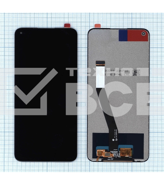 Дисплей для Xiaomi Redmi Note 9, Redmi 10X черный